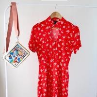 ราคา Forever21 Dress สีแดงสดลายดอกน่ารักมาก ป้าย S อก36 ยาว 33 สภาพใหม่ (14771975147)