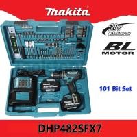 ราคา Makita DHP482SFX7 สว่านกระแทกไร้สาย พร้อมอุปกรณ์ 101 ชิ้น รับประกัน 1ปี (13822569270)