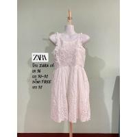 ราคา เดรสสั้น สีขาว มินิมอล เดรสเกาหลี ป้าย ZARA (8663813191)