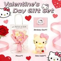 ราคา ชุดของขวัญดอกไม้วันวาเลนไทน์แมวน่ารักไฟกลางคืนช่อของขวัญหวานสําหรับแฟน (55755048924)