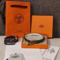 ราคา สร้อยข้อมือ Hermes Behapi Double Tour bracelet สี Etoupe / Nata (19762379499)