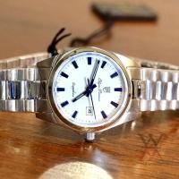 ราคา นาฬิกา OP (Olym Pianus) รุ่น 1001L27-1-403E -White Dial- 27 mm. Sapphire Quartz JAPAN MOV'T (หน้าขาว-เรือนเงิน) (27528296174)