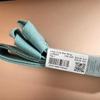 ราคา Lululemon loop it up mat strap tdlt ORIGINAL AUTHENTIC LULULEMON สีฟ้าสีเขียว cyan ยางยืดต้านทาน (26115243532)