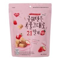 ราคา GAEMI FOOD เกมิฟู้ดขนมธัญพืชอบกรอบสอดไส้ครีมสตรอเบอร์รี่ 80กรัม [8809010969886] (42022780291)