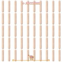 ราคา ARCOIRIS 50 ชิ้นไม้ Dowel Pins, 6x30 มิลลิเมตร 6x40 มิลลิเมตร 6x50 มิลลิเมตรเดือยไม้, ไม้ขลุ่ย Dowelles Rod (41330058988)