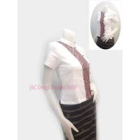 ราคา #เสื้อผ้าไทยพื้นเมืองสีขาวเสื้อผ้าฝ้ายสีขาว (861701584)