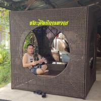 ราคา ซุ้มบาหลีหวายเทียมเก้าอี้หวายเตียงข้างสระชุดรับแขกหวาย (6879150072)