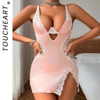 ราคา To Toucheart Lingeries Sexy Hot Slim Sexy Hollow Suspender Underwear Underwear Two-piece Set Sexy Plunge Lace Lingerie T (46358064408)