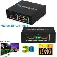 ราคา LL FiFaBan: HDMI Splitter In 1 Out 2 พร้อมด้วย Power Adapter Splitter รองรับ HDMI 1080p, 3D (53956585817)