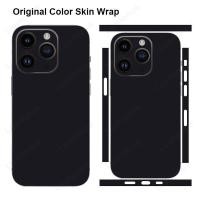 ราคา Original Color Skin Compatible for iPhone 15 Pro Max Plus Back Screen Protector with Side and Camera Film Cover 3M Wrap (44255662143)