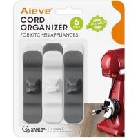 ราคา Aieve Cord Organizer สําหรับเครื่องใช้ไฟฟ้า, 6 Pack Kitchen Appliance Cord Wrapper Cord Holder Stick on (52107934160)
