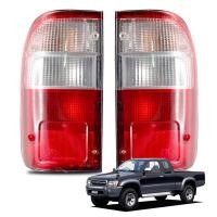 ราคา ไฟท้าย+ปลั๊ก พร้อมหลอดไฟ ข้างซ้าย+ขวา 2ชิ้น ฝาสีแดง+ขาว สำหรับ Toyota Hilux Tiger LN145 D4D Kun Mk4 Mk5 ปี 1998-2004 (6345825970)