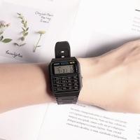 ราคา นาฬิกาเครื่องคิดเลข CASIO ของผู้ชาย Multifunctional Student Square Retro Electronic Watch Female CA-53W-1Z (4689565104)