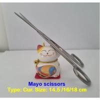 ราคา Mayo scissors (กรรไกรเมโย), ปลายตรงและปลายโค้ง ยี่ห้อ MIRA, กรรไกรทางการแพทย์, คุณภาพดี (21173396055)