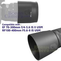 ราคา ET-74B ฮู้ดบังแสงเข้าหน้าเลนส์แคนนอน RF100-400mm F5.6-8 IS USM, EF 70-300mm f/4-5.6 IS II USM Canon Lens Hood (3515539077)