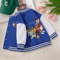 ราคา Children's Paw Patrol Baseball Boys' Jacket Cartoon Spring and Autumn Girls Casual Cardigan Middle and Big Children Western Style Top New AdmU (41623758644)