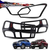 ราคา ครอบไฟหน้า + ครอบไฟท้าย ดำด้าน โลโก้แดง รุ่น 2/4 Isuzu D-Max Facelift ปี2016 - 2018 (7281277110)
