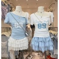 ราคา เสื้อปาดไหล่ลูกไม้กลีบ | เสื้อลูกไม้ปาดไหล่ (46109696110)