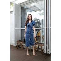 ราคา เดรสยีนส์แท้ผูกโบว์น่ารัก (16130859854)