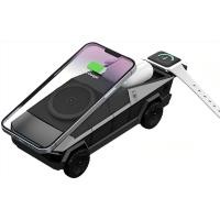 ราคา เครื่องชาร์จไร้สาย Cyberdock 3-in-1 เข้ากันได้กับอุปกรณ์ Apple, รองรับ iPhone 16/15/14/13/12, Apple Watch 10/9/8/SE/Ultra, AirPods 4/3/2/Pro | ชาร์จเร็ว ดีไซน์ Cybertruck ( (54957405832)