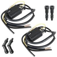 ราคา For Honda 750 Four CB750 CB750A F/K 1969-1978 Ignition Coils+Spark Plug Caps (40678835825)