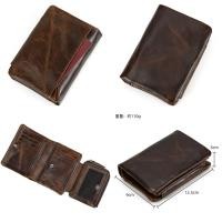 ราคา กระเป๋าสตางค์หนังแท้ กระเป๋าสตางค์ใบสั้น กระเป๋าสตางค์หนังใบสั้น # หนังวัวแท้ (23336589427)