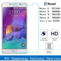 ราคา ฟิล์มกระจกใส ไม่เค็มจอ สำหรับ Samsung Note1/Note2/Note3/Note4/Note5 กันแตก กันรอยได้ดี ฟิล์มแบบหนา (29620123373)
