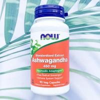 ราคา โสมอินเดีย Ashwagandha 450 mg 90 Veg Capsules (Now Foods®) (7641477236)