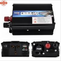 ราคา อินเวอร์เตอร์ 500W Car power Inverter 500W 1000W เครื่องแปลงไฟ 4USB หม้อแปลงไฟ 12v to 220v อินเวอร์เตอร์ เครื่องแปลงไฟ (43617664427)