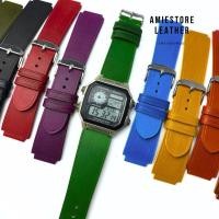 ราคา สายนาฬิกาหนังสําหรับนาฬิกา Casio AE1200 - หนัง Amiestore - สายนาฬิกาหนังวัว (46006457324)