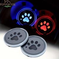 ราคา POP 2 76 ที่รองแก้ว LED สีสันสดใสแผ่นรองเครื่องดื่มอัตโนมัติ USB ชาร์จไฟ LED ที่รองแก้วกันน้ํา (56658615830)