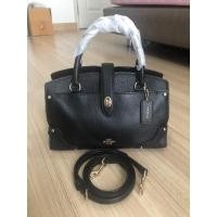 ราคา กระเป๋า Coach Mercer 24 Satchel Grain Leather 3779 BLACK มือสองของแท้% สภาพสวย หนังสีดำ สวยมาก❤️ (19018360789)