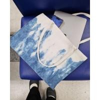 ราคา กระเป๋าผ้าแคนวาส มัดย้อมคราม | Indigo tiedye, canvas sz. 16x12x3" | ผูกโบว์พร้อมป้ายฟรี (25489590000)