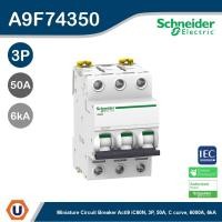 ราคา Schneider Electric A9F74350 เบรกเกอร์ลูกย่อย 3โพล 50แอมป์ Miniature circuit-breaker, Acti9 iC60N 6kA@400VAC, 3Pole, 50 A (8425978898)