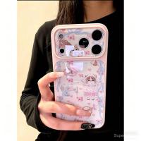 ราคา เคสโทรศัพท์ เหมาะสําหรับ iPhone 11 12 13 14 15 16 17 Pro max Floral Kitty Shock-proof Shock-proof เคสป้องกันรวมทุกอย่างกรณี SA3M (44709480692)
