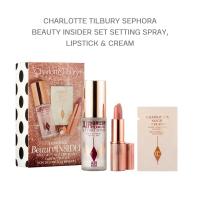 ราคา พร้อมส่ง!! ของแท้ CHARLOTTE TILBURY Sephora Beauty Insider Set Setting Spray, Lipstick & Cream (26505702094)