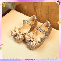 ราคา รองเท้าคัชชู เด็ก กากเพชร ติดโบว์หน้า สีม่วง (26644712186)