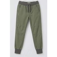 ราคา กางเกงจ็อกเกอร์เด็ก children's jogger pants ชาย 5-6 ปี H&M สีเขียวมะกอกเอวยืดเชือกผูกปลายขาจั๊ม มือสองสภาพดี (46109581084)