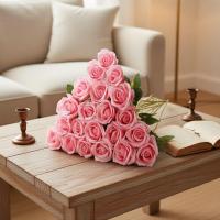 ราคา กุหลาบปลอมก้านเดี่ยวสีชมพู (แพ็ค 8 ดอก) – เหมาะสําหรับช่อดอกไม้และแจกันกลางโต๊ะ (42380310497)
