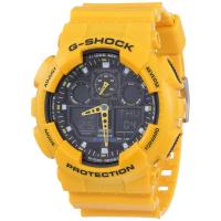 ราคา G-SHOCK GA-100A-9A จีช็อค โมเดลต่างประเทศ แบบอนาล็อก/ดิจิตอล คอมบิ 1/1000 วินาที สต็อปวอทช์ สินค้านำเข้า (53302049405)