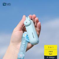 ราคา 3 In 1 Mini Fan 3 Mode Handheld Pocket Cooling Fans Desk Air Cooler ไฟฉาย LED 迷你พัดลม Qipas Mini (43329895162)