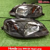 ราคา ไฟหน้า ไฟหน้าแต่ง ไฟหน้าโคมดำ Civic EK coupe EK 1999 2000 สีดำมุมส้ม (3148266304)
