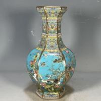 ราคา เครื่องประดับกรอบโบราณ Zhencaibo สไตล์จีนเซรามิค High-End แจกันโบราณ Jingde (49258126912)