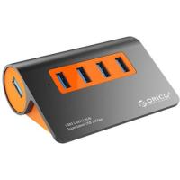 ราคา Orico 4 Port USB 3.1 Gen2 HUB Dark Grey/Orange (M3H4-G2) (6341512106)