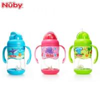 ราคา Nuby Tritan Flip-It wt 3D Vinyl Wrap Straw Btl 13oz/400ml NB10457 (13598853553)