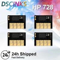 ราคา 728 ชิปตลับหมึก 728XL HP728 XL สำหรับเครื่องพิมพ์ HP DesignJet T730 T830 F9J68A F9J67A F9J66A F9J65A (55401245023)