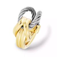 ราคา CHARRIOL แหวน รุ่น 02-104-1277-0 RING STEEL YELLOW PVD CABLE (26607859322)