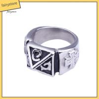 ราคา แหวนเหล็กไทเทเนียมสำหรับผู้ชาย เครื่องประดับแฟชั่นสำหรับงานปาร์ตี้และค็อกเทล (43029869346)