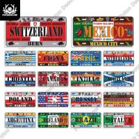 ราคา Putuo Decor National Style Decorative License Plate Vintage Plaque Metal Sign Wall Decor Home Bar Decor Painting Metal P (27963699791)