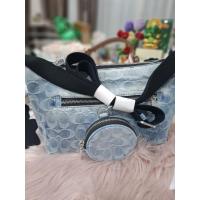 ราคา แท้Coach Small Finn Crossbody With Pouch In Loved Signature Denim  (45557577857)